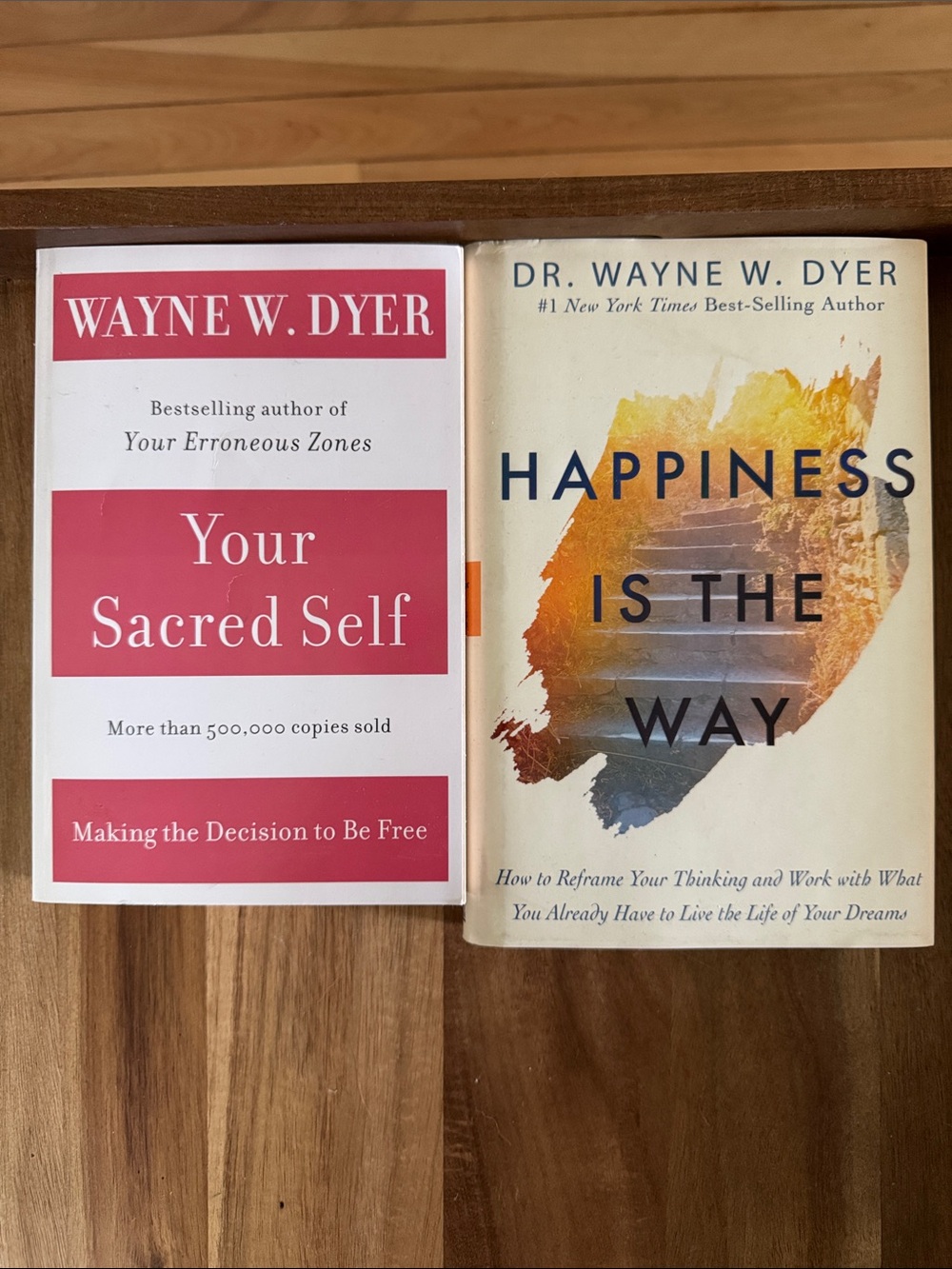 Wayne W. Dyer Paperback Bundle - Pink & Cream Covers